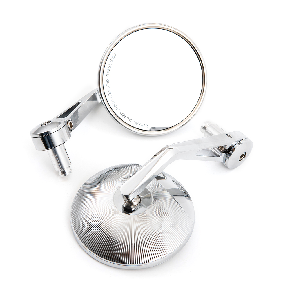 Mirror Handlebar Convex - Evomosa دراجة نارية كروم محدب 7/8
