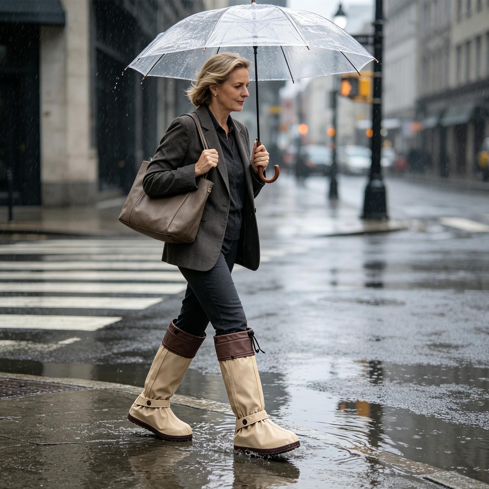 أغطية أحذية المطر بسحاب، قابلة - مراجعة Cycling Commute Rain وسعره