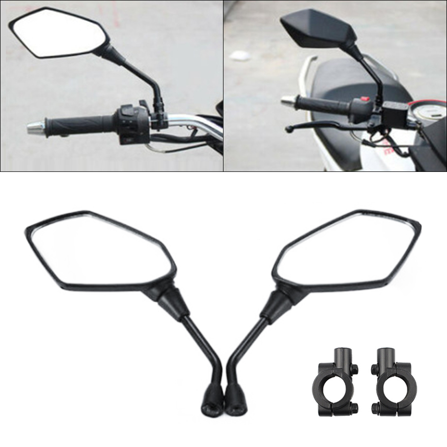 2 قطعة دراجة نارية عالمية محدب - مراجعة Mirror Handlebar Convex وسعره