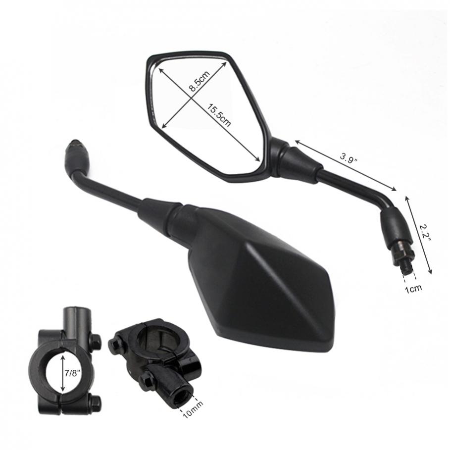 2 قطعة دراجة نارية عالمية محدب - مراجعة Mirror Handlebar Convex وسعره