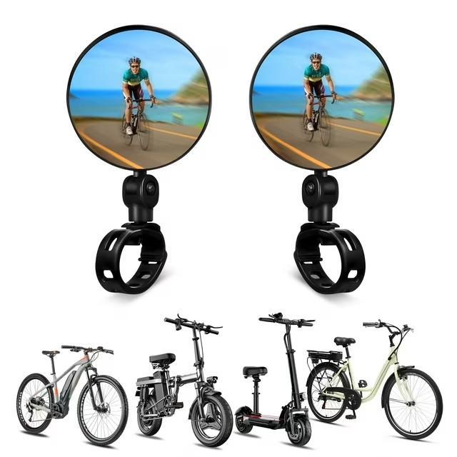 مرايا الدراجة محدبة زاوية واسع - مراجعة Mirror Handlebar Convex وسعره